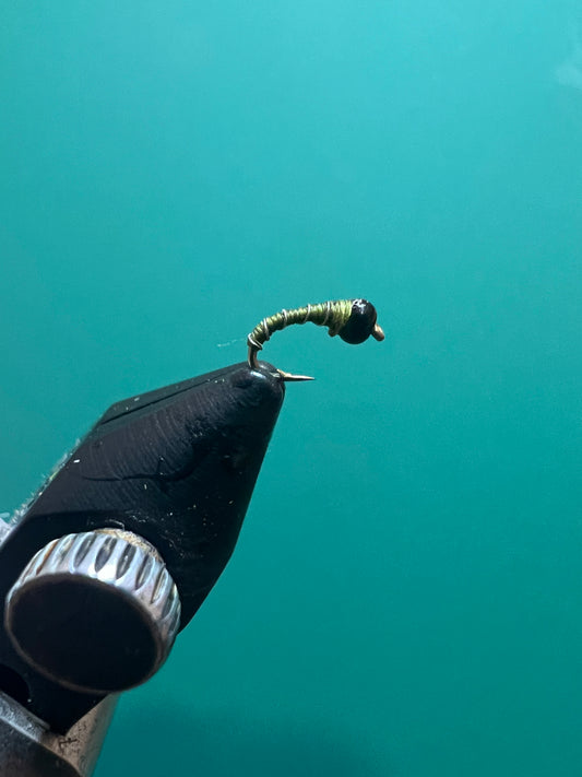 Zebra Midge - Olive (Black Bead)