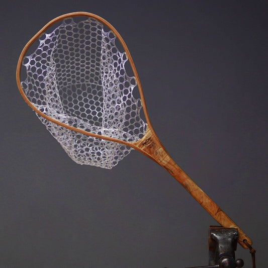 Little Dipper 12"x8" - Burl Fly Fishing Traditional Landing Net - Handcrafted & Made in USA