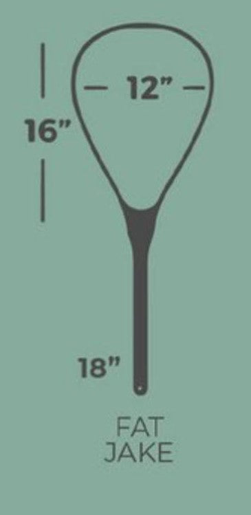 Fat Jake 16"x12" - Burl Fly Fishing Traditional Landing Net - Handcrafted & Made in USA