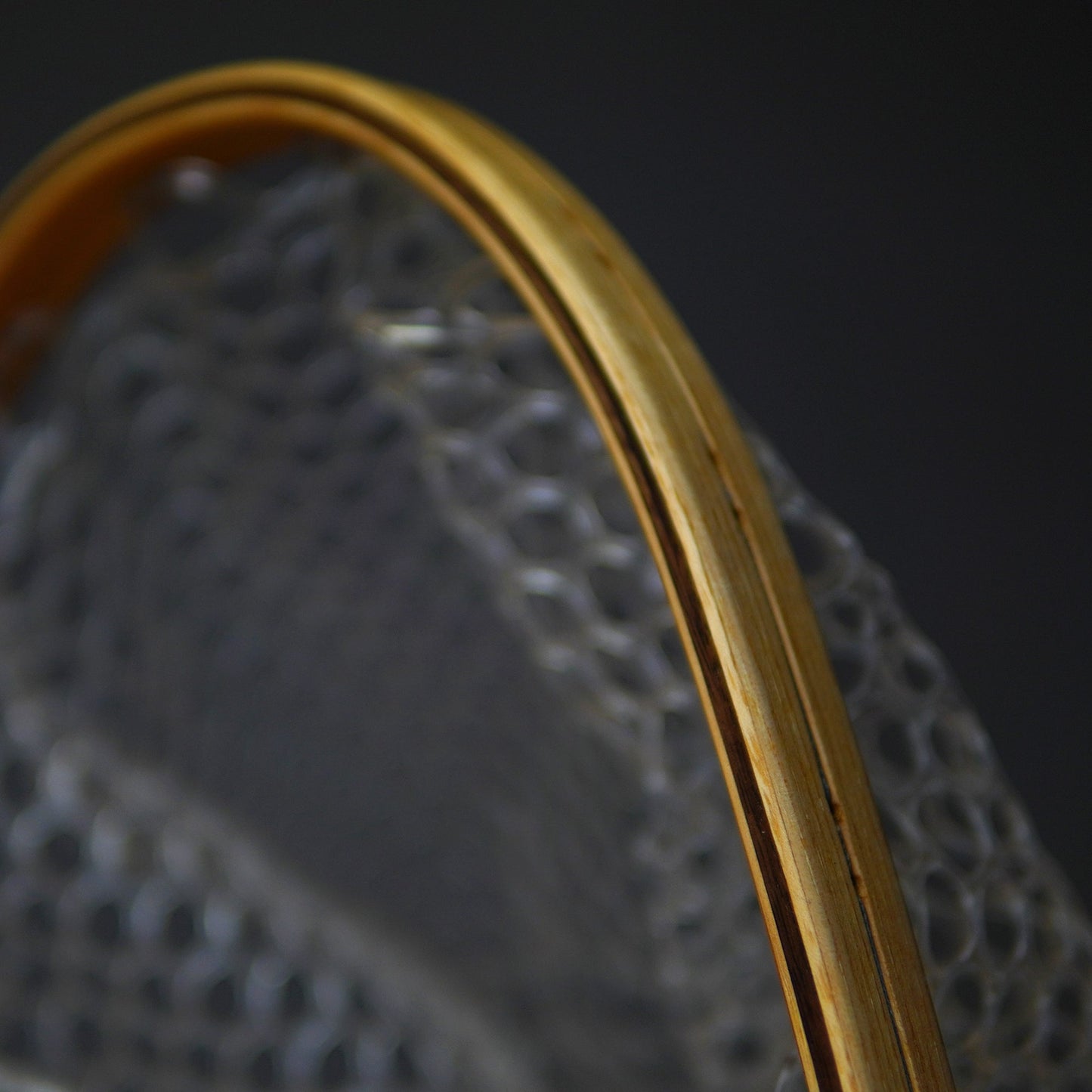 Little Dipper 12"x8" - Adams Dry Fly Engraved - Natural Fly Fishing Traditional Landing Net - Handcrafted & Made in USA